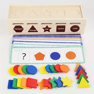 Wooden Children's Color and <b>Shape</b> Classification Learning Box Exercise Precision Hands-on Brain Stimulating Cognitive Puzzle <b>Toy</b> - Product Image 2