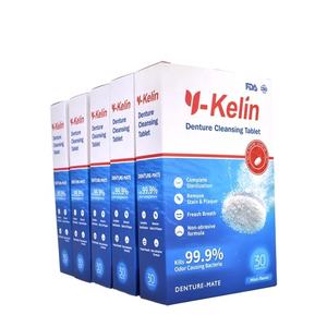 Aangepaste Private Label Tanden Schonere Mondhygiëneproducten Kunstgebit Reinigingstabletten - Product Image 6