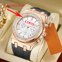 Montre personnalisée pour hommes Montre de luxe pour hommes Montre-bracelet chronographe à bracelet en silicone Montre à quartz étanche avec calendrier pour hommes Montre pour hommes