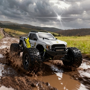 Rlaarlo Omni <span class=keywords><strong>Terminator</strong></span> <span class=keywords><strong>1</strong></span>/10 Monster Truck RC Brushless 4WD RTR in Fibra di Carbonio e Metallo con ESC 60A, Auto Telecomandata 2.4G per Adulti - Product Image 1