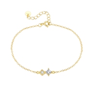 Mlluki Fashion – ensemble de bijoux en argent Sterling 925, collier et bracelets avec pendentif carré géométrique en Zircon cubique pour femmes