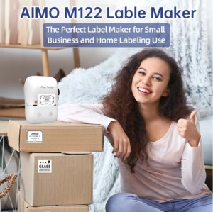 Imprimante thermique portable sans fil <span class=keywords><strong>AIMO</strong></span> M122 Mini pour étiquettes en rouleau, idéale pour le bureau, l'étude et la maison - Product Image 5