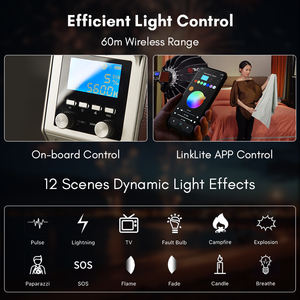 Tolifo ไฟโบเวนส์ขนาดเล็กแบบพกพา100-240V 200W <span class=keywords><strong>PL</strong></span>-200B ไฟวิดีโอ LED ไฟสตูดิโอถ่ายภาพสองสี - Product Image 6