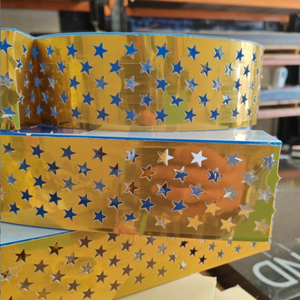 Channel Letter Advertising Brushed Mirror Gold with Punching <strong>Star</strong> Holes Aluminum <strong>Coil</strong>