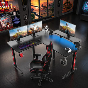 調整可能L字型大型RGBゲームデスク<span class=keywords><strong>PC</strong></span>用最新リバーシブルモニタースタンドコーナーコンピュータ<span class=keywords><strong>PC</strong></span>テーブルゲーマーオフィス用 - Product Image 1