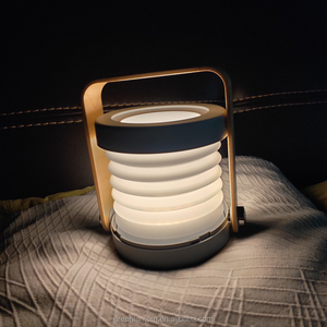 Dimmable recarregável Folding Lanterna LED Night Light com madeira Handle leitura portátil Table <span class=keywords><strong>Lamp</strong></span> - Product Image 2