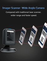 Plate-forme de scan de code QR pistolet de scan de code omnidirectionnel scanner de codes-barres scanner de paiement mobile pour le symbole DS9208