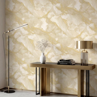 Papier peint PVC moderne multicolore à motifs floraux, imperméable et anti-moisissure, pour salon luxueux, canapé, salle à manger d'hôtel
