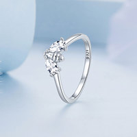 Bague abeille en argent s925, conception de niche, bijoux en forme d'insecte vif BSR307
