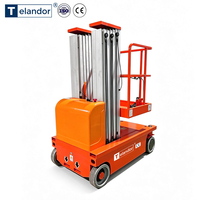 Mât élévateur mobile à faible MOQ, 9m, charge 150kg, dimensions plateforme 1000x700x1100mm, prix compétitif