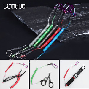 CHILENT matériel de pêche leurre cordes connecter tige boucle en métal caoutchouc/élastique/fil d'acier 6 couleurs cordes perdues protéger les cannes à pêche - Product Image 6