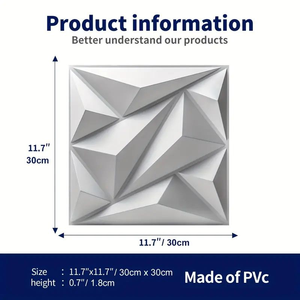 3D Diamond Textura PVC Painel de Parede para Modern TV Fundos Salas Quartos e Escritório - Product Image 5