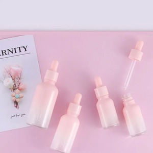 Botella de Vidrio con Gotero en Degradado Rosa de <span class=keywords><strong>5</strong></span>, 10, 30, 50 y 100 ml, Envase Cosmético Recargable - Product Image 4