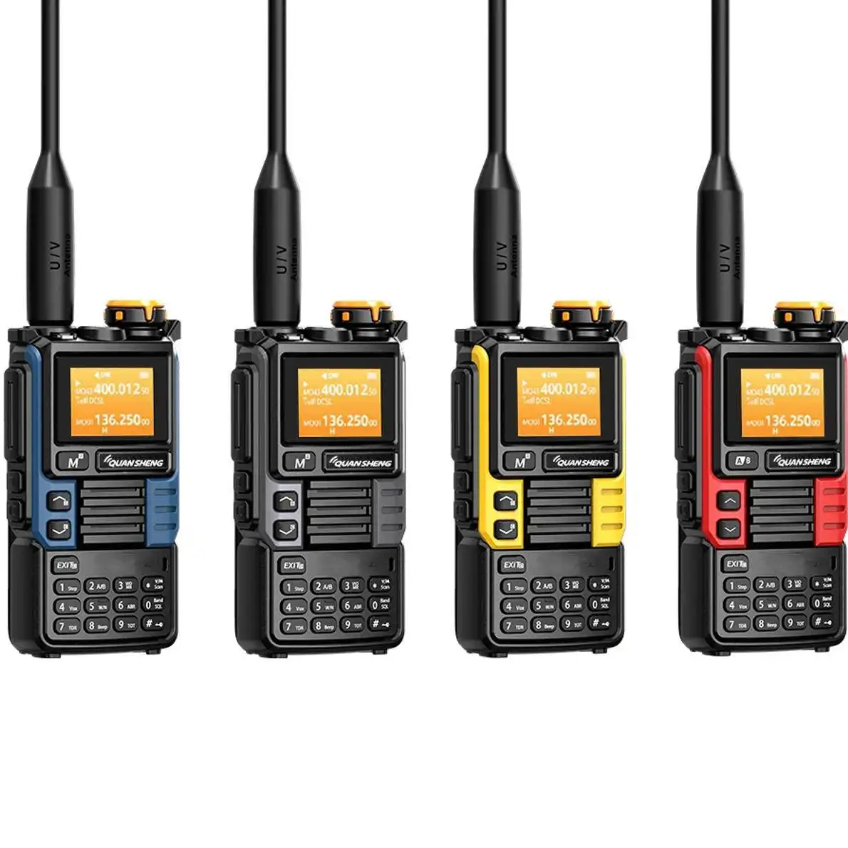UV-K6 Quansheng K5(99) Walkie Talkie 20-11. 1000Mhz 5W Air Band Radio UHF VHF DTMF AM FM Scrambler NOAA frekuensi nirkabel Tyep C