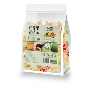 Страсти фрукты зеленый апельсиновый чай цветок фруктовый чай сублимированный зеленый апельсин ломтики маракуйи вкус фрукта треугольник мешок - Product Image 1