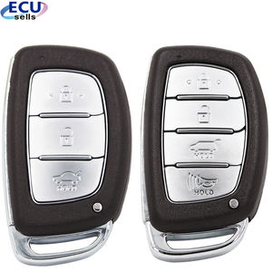 Étui de clé de voiture à télécommande intelligente 3/ 4 boutons pour HYUNDAI IX25 <span class=keywords><strong>IX35</strong></span> Elantra Sonata Verna avec insert petite clé avec support de <span class=keywords><strong>batterie</strong></span> - Product Image 1