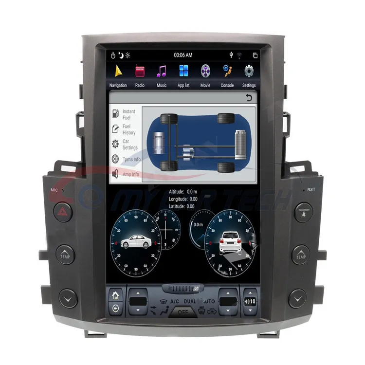 Radio Mobil Layar Sentuh Android, Pemutar CD DVD Radio Multimedia Mobil Navigasi Gps Video Stereo untuk Lexus LX570 2010-2014