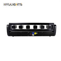 Barra Láser RGB de 6 Ojos Iluminación de Efectos para Escenario Proyector de Cabeza Móvil con Modos DMX y de Sonido para Fiestas de DJ y Discoteca