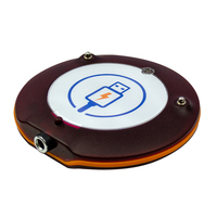 Système d'appel sans fil CATEL Green Coaster Pager CTP206, récepteur 1 10, pour la réception des commandes, les files d'attente, les restaurants, les cafés, les cliniques, les hôpitaux, les hôtels