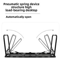 Table de camping tactique pliable multifonctionnelle rectangulaire en acier au carbone pour l'extérieur