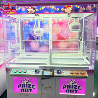 Arcade Luxury OFO Machine de pêche à deux griffes avec joysticks multidirectionnels, grue de pêche à 2 crochets, à monnayeur