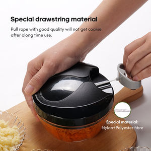 مطبخ متعدد الوظائف صغير سحب اليد محضرة الطعام القاطع التقطيع خلاط الثوم مجتذب يدوي - Product Image 5