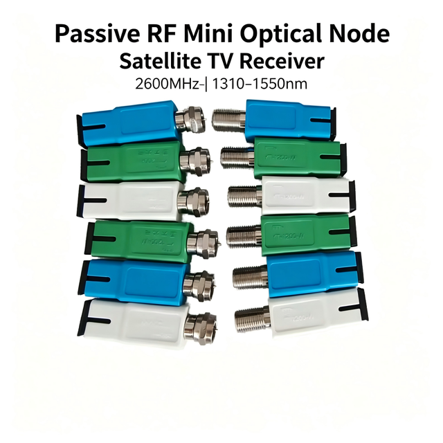 For Satellite Tv Receiver 2600mhz 1310 ~ 1550nm Passive Rf Mini Optical Node Receiver