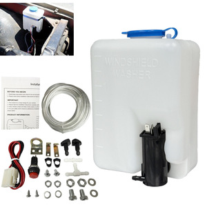 Universal Car Windshield Washer Bottle 1.5L 12V <b>Electric</b> With Pump And Hose <b>Kit</b> For Vehicle Cleaning - Product Image 1