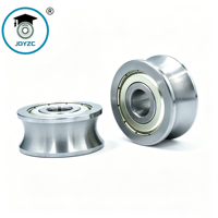Roue de guidage à gorge en U en acier de haute qualité LFR5301-20, poulie à roulement personnalisable OEM, rouleau de guidage de convoyeur à gorge en acier