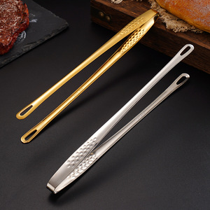 Nuevas Pinzas para Barbacoa de Acero Inoxidable 304, Pinzas para Pan Estilo Coreano, Pinzas Doradas Populares para Buffet y Fresas - Product Image 2