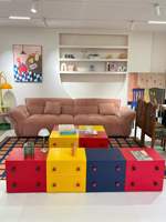 Commode modulaire en bois multicolore, meuble de rangement librement combinable, commode en bois assemblable pour la maison et la chambre d'enfant