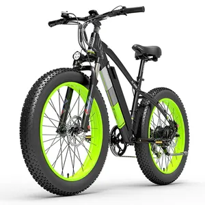 LANKELEISI XC4000 26 بوصة دراجة جبلية كهربائية دراجة كهربائية عريضة الإطارات 48v15ah بطارية ليثيوم 1000W سنو الدراجة