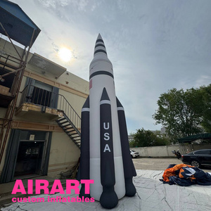 Globo cohete enorme inflable de nuevo diseño 2025, <span class=keywords><strong>portaaviones</strong></span> alto inflable para decoración de fiestas al aire libre - Product Image 5