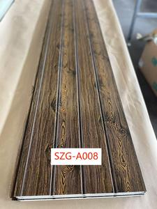Panneau sandwich isolant en métal à grain de bois, léger, insonorisant, avec âme en PU, écologique, pour revêtement mural extérieur de villa - Product Image 6
