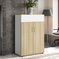 Armoire de rangement pour plantes de bureau avec design hybride, porte-plantes intégré et étagères pour documents - Mobilier moderne pour la maison et les entreprises