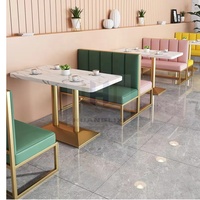 Lait Thé Boutique Dessert Boutique Table et Chaise Combinaison Collations Restauration Rapide Restaurant Burger Restaurant Contre le Mur Booth Canapé