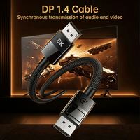   Câble 1.4 8K 60Hz 32.4Gbps pour moniteur, téléviseur, projecteur, carte graphique, synchronisation audio-vidéo, coque ABS, tressage en nylon
