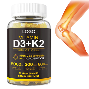 OEM/ODM Private Label <span class=keywords><strong>vitamina</strong></span> K2 <span class=keywords><strong>D3</strong></span> Gummies <span class=keywords><strong>con</strong></span> olio di cocco <span class=keywords><strong>integratori</strong></span> a base di erbe per adulti ossa e supporto immunitario - Product Image 2