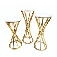 Ensemble élégant de supports à gâteaux de mariage pour table de desserts, décorations de mariage parfaites avec emballage en carton