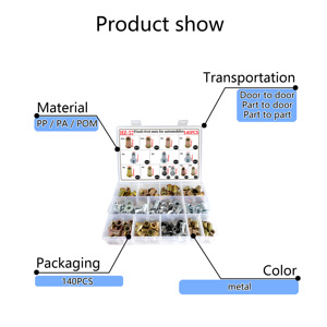 Clip métallique de haute qualité en acier inoxydable <span class=keywords><strong>pour</strong></span> voiture, pièce automobile, fixation <span class=keywords><strong>pour</strong></span> montage de <span class=keywords><strong>plaque</strong></span> d'<span class=keywords><strong>immatriculation</strong></span>, remplacement - Product Image 2