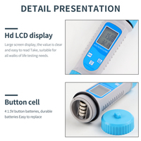 Testeur de qualité de l'eau professionnel 6-en-1 PH/EC/TDS/Salinité/S.G/Température, contrôle intelligent par application, détecteur haute précision