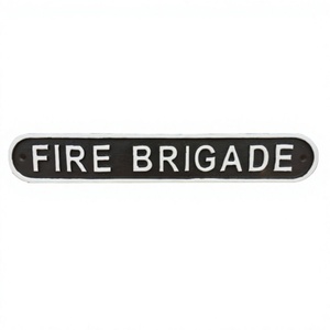 Letrero de pared general Fácil instalación Tipo Placa de bomberos Letrero personalizado de metal de fácil montaje y placa precio al por mayor - Product Image 1