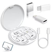 Kit de Adaptador de Carga Rápida Multiusos de 60W con Soporte para Teléfono y Opción de Logotipo Personalizado - Set de Regalo Promocional de Material ABS para Viajes