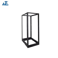Rak Server 4 Tiang Open Frame 12U dengan Kedalaman yang Dapat Disesuaikan - Baja SPCC IP20 Standar ANSI/EIA RS-310-D Bersertifikasi CE/RoHS