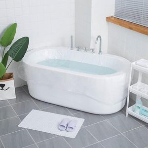 Housse de baignoire jetable grande taille 102 "(L) * 47" (W) Convient pour une utilisation dans une baignoire 99% (102x47 pouces) - Product Image 1