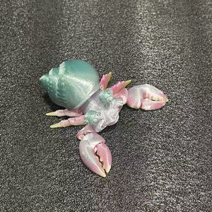 3D in nhựa ẩn sĩ cua đồ chơi với di chuyển khớp cho trẻ em hồ cá cảnh quan hoặc quà tặng - Product Image 6