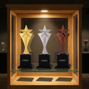 Customized Die Casting Metal Trophy UV Printing Laser <b>Engraving</b> Competitive Theme Promotional Use Portable Design Bulk POOJA - Product Image 1