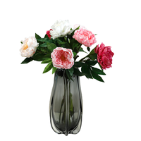 Bunga Peony Sutra Buatan Tangan Berkualitas Tinggi Ramah Lingkungan Tahan Lama Satu Tangkai dengan Sentuhan Melembapkan Seperti Asli