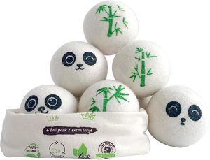 Bolas de Secadora de Lana 100% Orgánica de Nueva Zelanda - Removedor de Pelusas y Pelo de Mascotas Reutilizable, Reduce el Tiempo de Secado, Paquete de 3+, Compatible con <span class=keywords><strong>Lavadora</strong></span> - Product Image 1