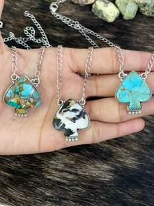 Pendentif Charme Multi-Religieux Fantaisie en Turquoise Naturelle Kingman Royston en Argent Sterling Fait Main pour Femmes et Hommes - Product Image 3